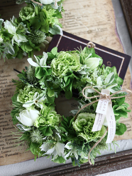 完成品】グリーンリースGR01 ｜ アーティフィシャルフラワー