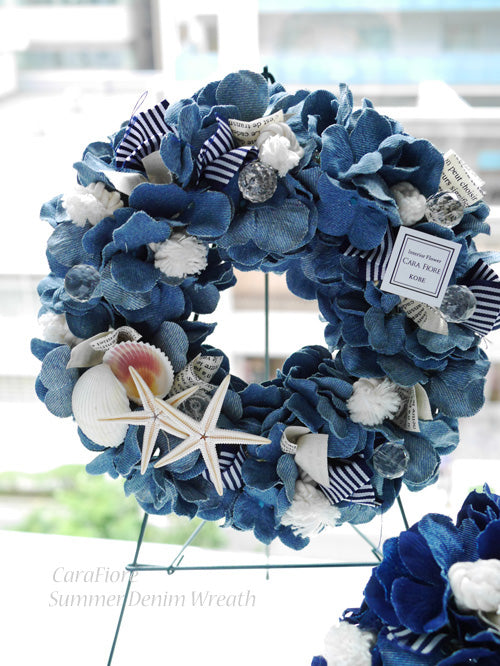 1day教室レッスン】サマーデニムリース（ブルー） ｜ アーティ