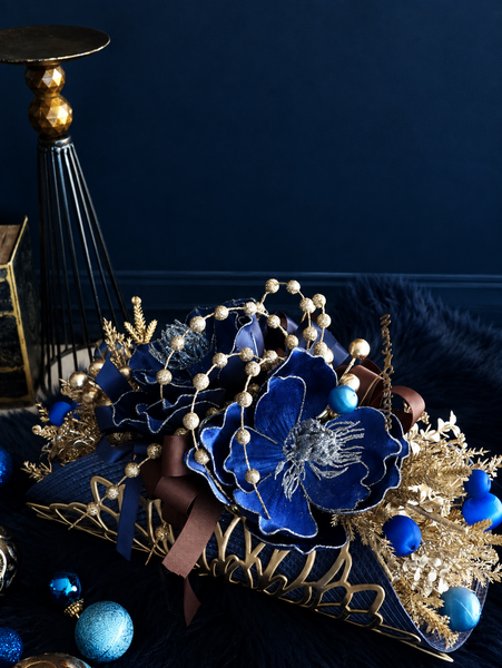 【1day教室レッスン】 Noël de Blue - Table Arrangement -