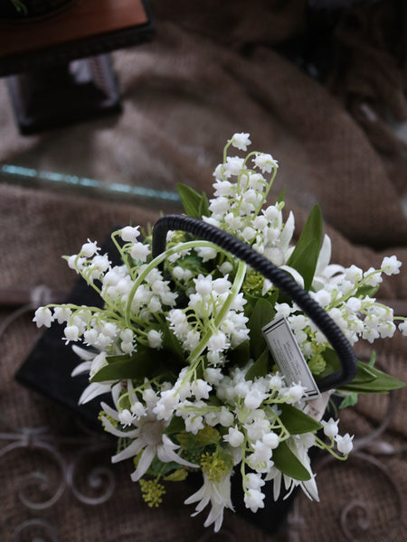 【送料無料・完成品】スズランバスケット