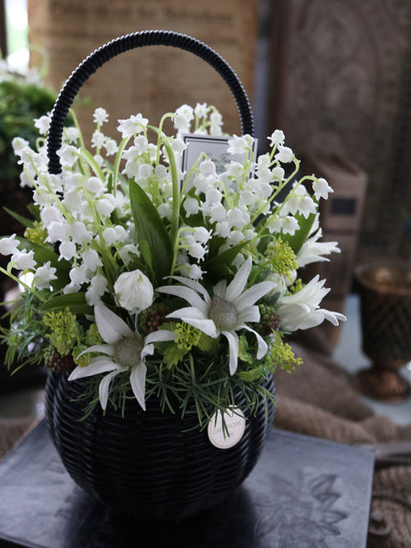 【送料無料・完成品】スズランバスケット