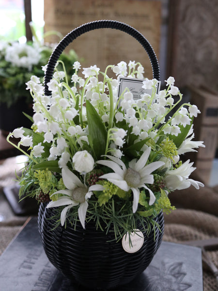 【送料無料・完成品】スズランバスケット