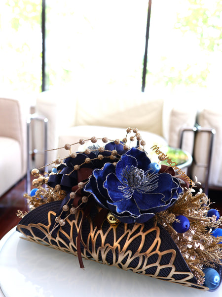【1day教室レッスン】 Noël de Blue - Table Arrangement -