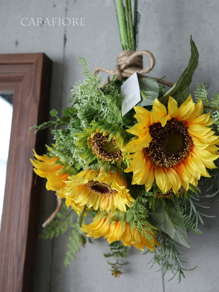 【完成品】ヒマワリの花束